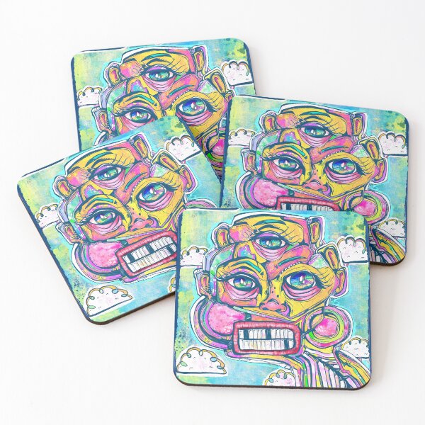 Item preview, Abstract Cubism Eyes and Faces by Hollie Day designed and sold by crestfallenmermaid.