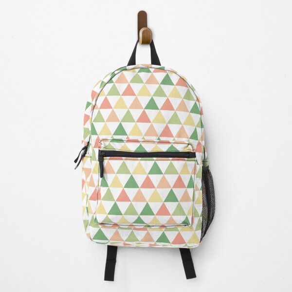 Item preview, Geometric Triangle All-Over Pattern in Yellow Rosy Pink Green designed and sold by wendymariemedia.