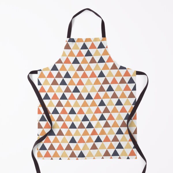 Item preview, Geometric Triangle All-Over Pattern in Golden Yellow Orange Navy Blue designed and sold by wendymariemedia.