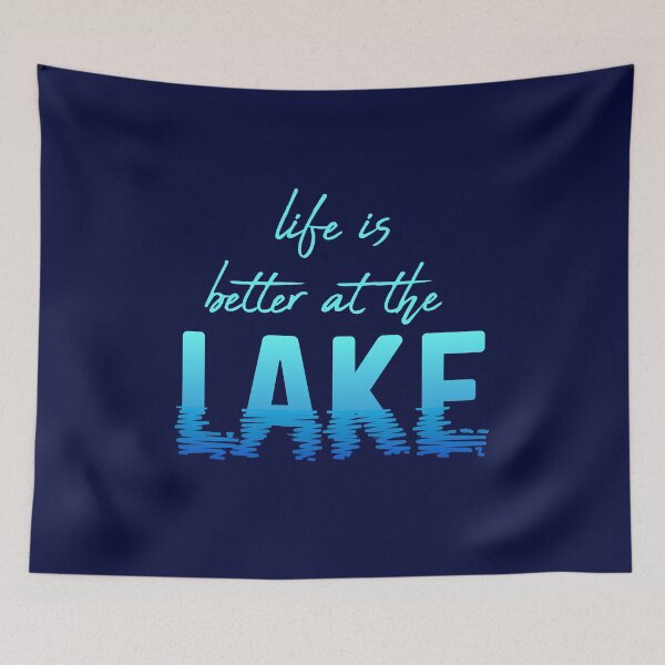 Item preview, Life is better at the lake designed and sold by FatBirdie.