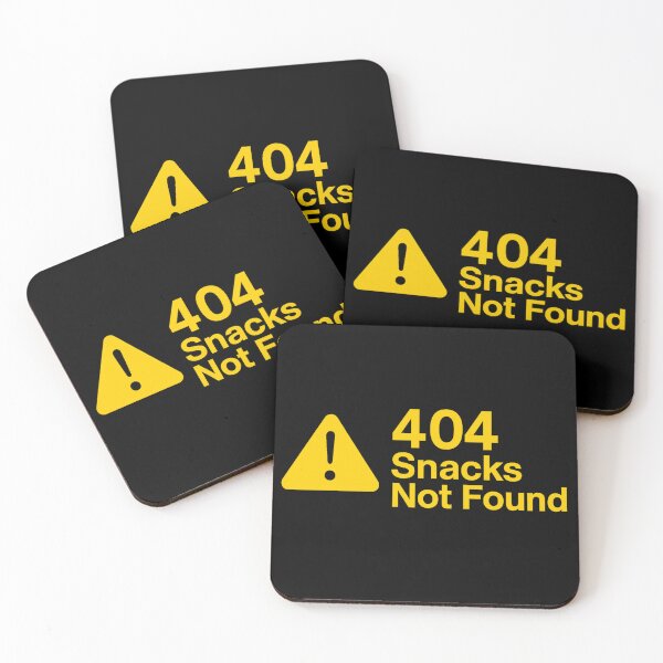 Item preview, 404 Snacks Not Found – Funny Tech Error Parod designed and sold by ⭐Anistore⭐.