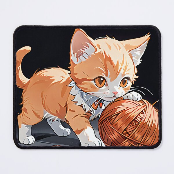 Item preview, Ginger Kitten and the Ball of Yarn. designed and sold by MissYouONLY.