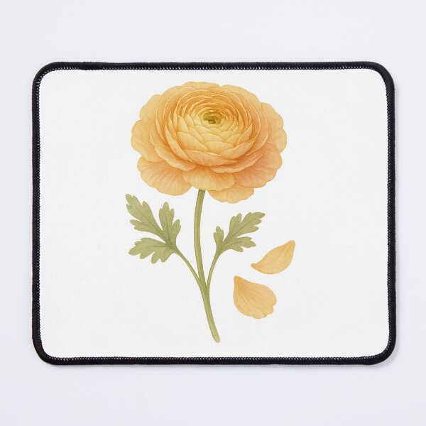 Item preview, A watercolor illustration of Ranunculus designed and sold by GentleMuse.