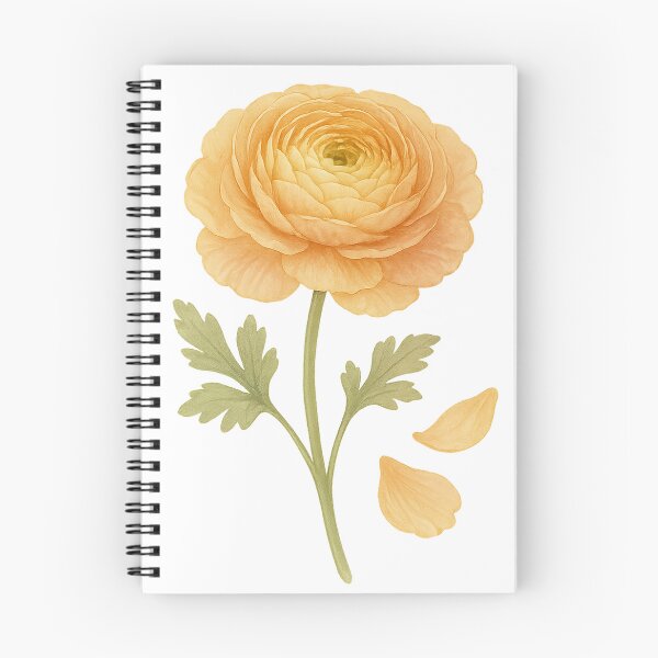 Item preview, A watercolor illustration of Ranunculus designed and sold by GentleMuse.