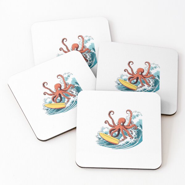 Item preview, Eight Legs, One Wave – Octo-Surf! designed and sold by cherryj27.