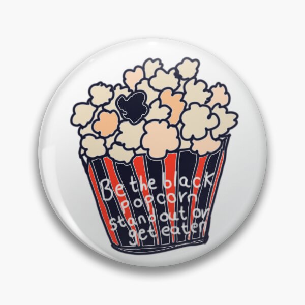 Item preview, be the black popcorn sticker designed and sold by Forest Berry Art.