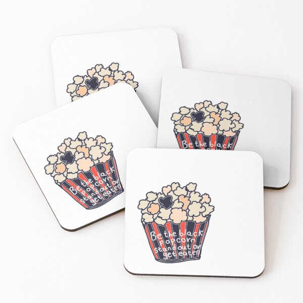 Item preview, be the black popcorn sticker designed and sold by Forest Berry Art.