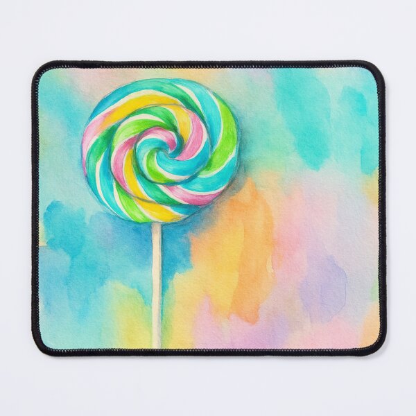 Item preview, Rainbow Lollipop Delight - Watercolor Style designed and sold by Pacika.