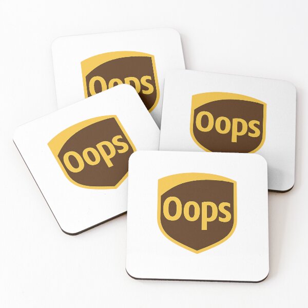 Item preview, Oops – Funny UPS Parody Logo designed and sold by ⭐Anistore⭐.