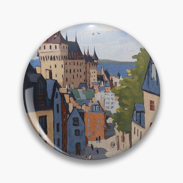 Item preview, Old Quebec | Post-impressionist painting style designed and sold by ComicsFactory.