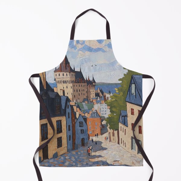Item preview, Old Quebec | Post-impressionist painting style designed and sold by ComicsFactory.