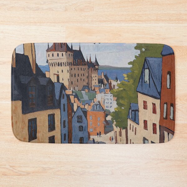 Item preview, Old Quebec | Post-impressionist painting style designed and sold by ComicsFactory.