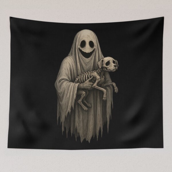 Item preview, Haunting Companion: The Phantom and His Skeletal Hound designed and sold by DibujandoPorfa.