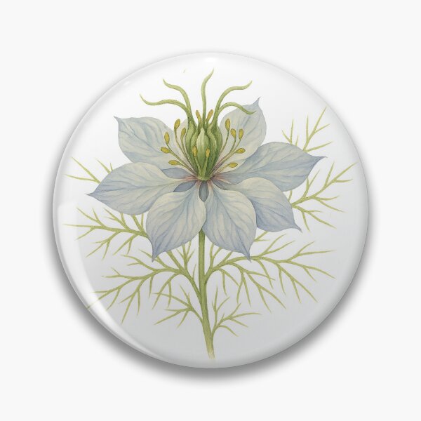 Item preview, A watercolor illustration of Nigella designed and sold by GentleMuse.