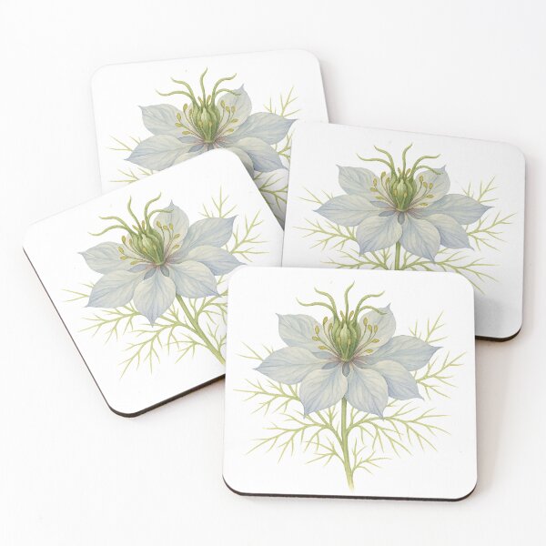 Item preview, A watercolor illustration of Nigella designed and sold by GentleMuse.