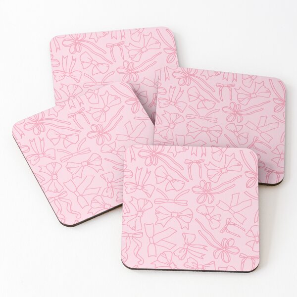 Item preview, Cute pink bows and ribbons pattern designed and sold by winterpumpkin.
