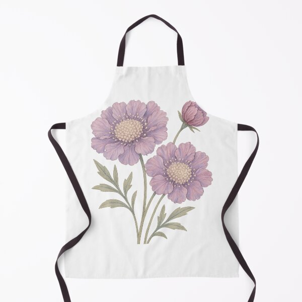Item preview, A watercolor illustration of Scabiosa designed and sold by GentleMuse.