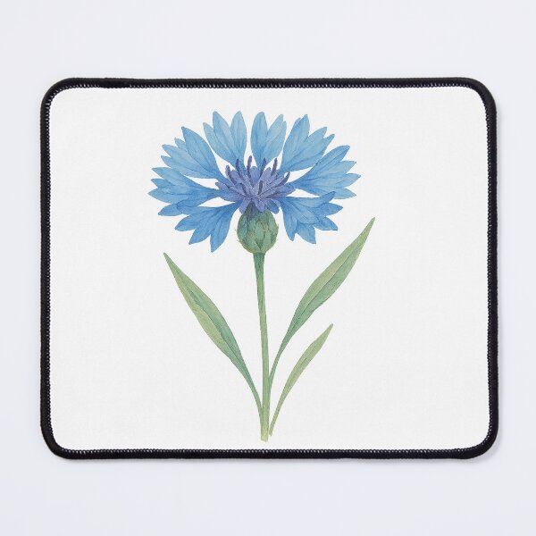 Item preview, A watercolor illustration of Cornflower designed and sold by GentleMuse.