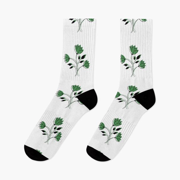 Item preview, Dainty Florals - Green designed and sold by TheeForestFox Shop.