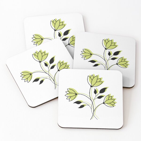 Item preview, Dainty Florals - Yellow designed and sold by TheeForestFox Shop.