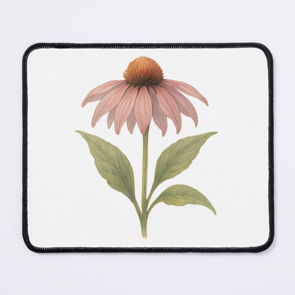 Item preview, A watercolor illustration of Echinacea designed and sold by GentleMuse.