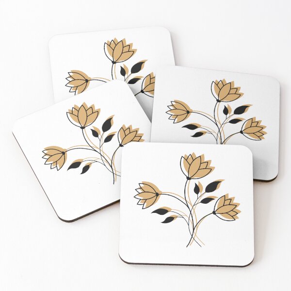 Item preview, Dainty Florals - Orange designed and sold by TheeForestFox Shop.