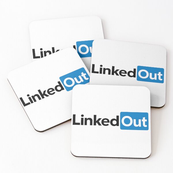 Item preview, LinkedOut – Funny LinkedIn Parody Logo designed and sold by ⭐Anistore⭐.
