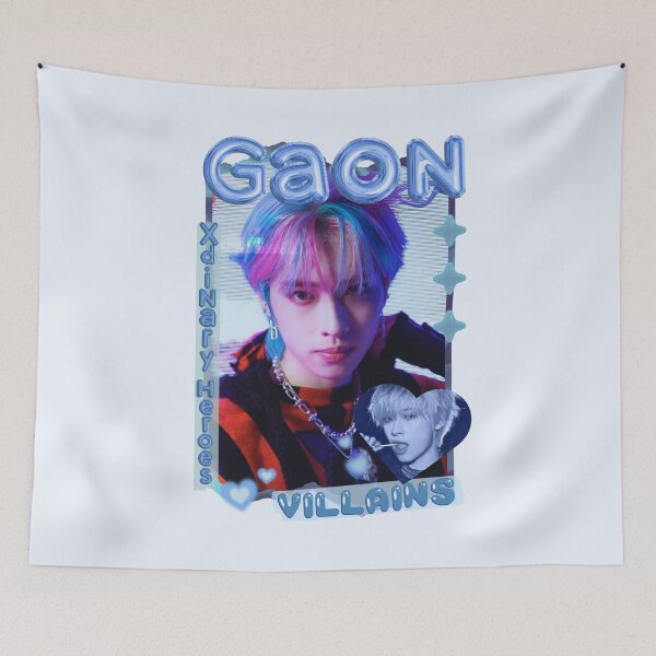 Item preview, Gaon Xdinary Heroes Kpop Boy Band Cool Blue Collage Art Design designed and sold by HELL0WBELLO.