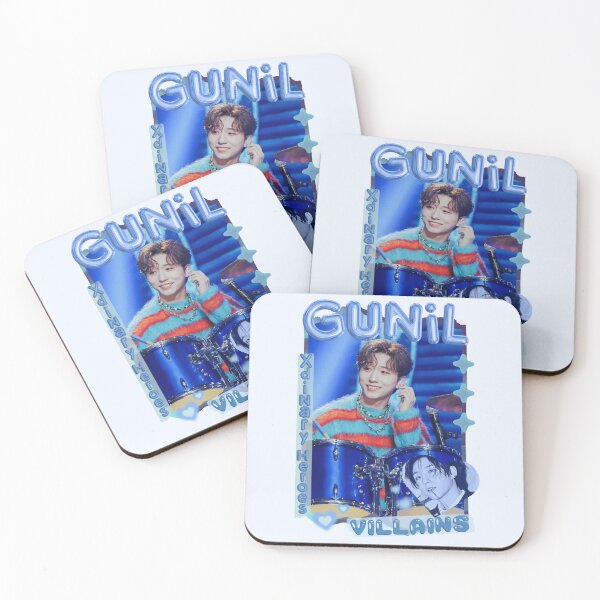 Item preview, Gunil Xdinary Heroes Kpop Boy Band Cool Blue Collage Art Design designed and sold by HELL0WBELLO.