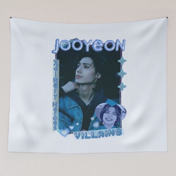 Item preview, Jooyeon Xdinary Heroes Kpop Boy Band Cool Blue Collage Art Design designed and sold by HELL0WBELLO.