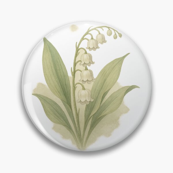 Item preview, A watercolor illustration of Lily of the Valley designed and sold by GentleMuse.