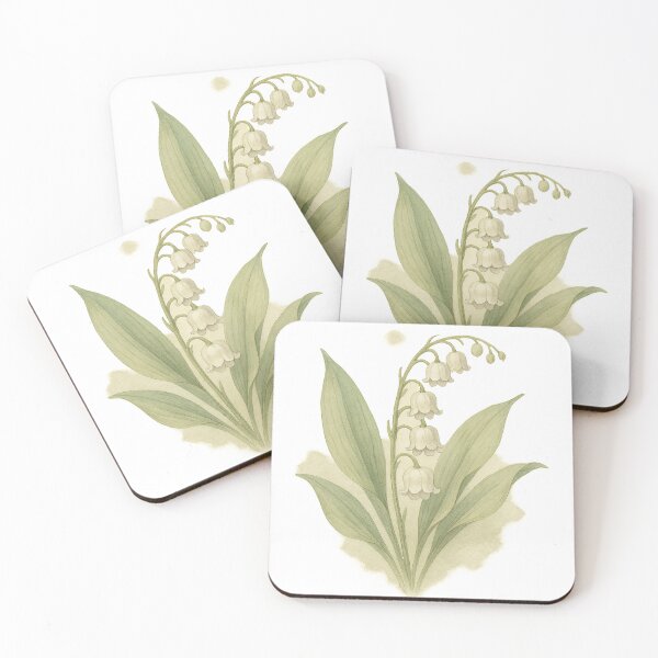 Item preview, A watercolor illustration of Lily of the Valley designed and sold by GentleMuse.