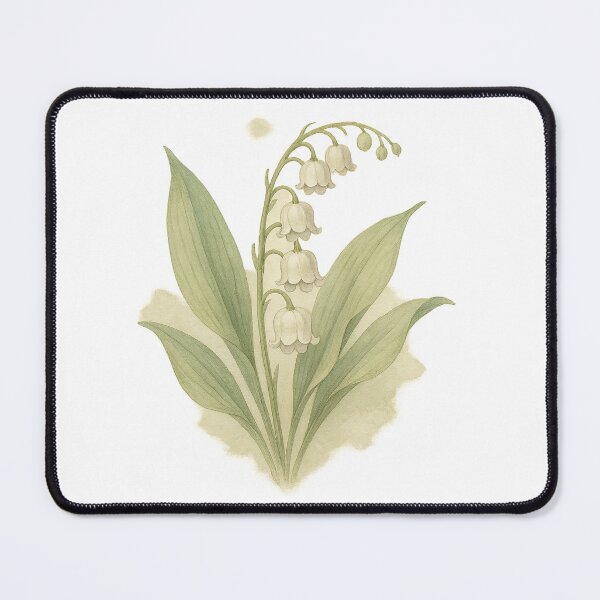 Item preview, A watercolor illustration of Lily of the Valley designed and sold by GentleMuse.