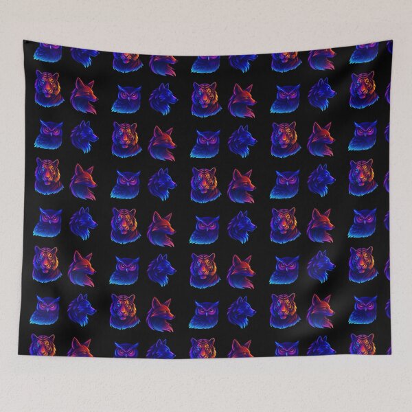 Item preview, Cyberpunk Spirit Animals: Neon Power designed and sold by Design_Your_Day.