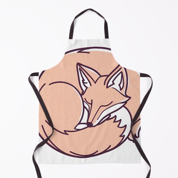 Item preview, Pastel Fox Curl – Minimal Line Art of Cozy Sleeping Fox designed and sold by echowood26.