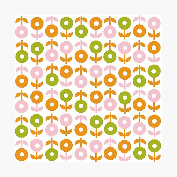 Item preview, Cheerful Dotty Retro Floral designed and sold by Willow & Grace Designs.