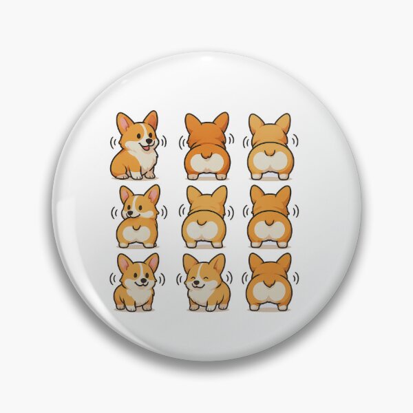Item preview, CORGI DOG WIGGLE BUTTS, AI designed and sold by davidjulie.