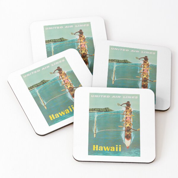 Item preview, United Airlines Hawaii Travel Poster  designed and sold by TeeARTHY.