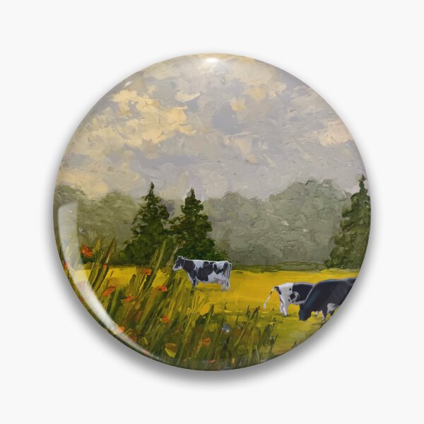 Item preview, Love You 'Til the COWS come HOME with painting of Cows in Sunny Field designed and sold by JoyfulWhimsy.
