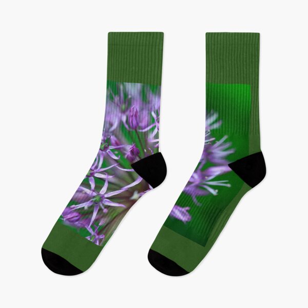 Item preview, Violet wild garlic on green background designed and sold by olena2552.