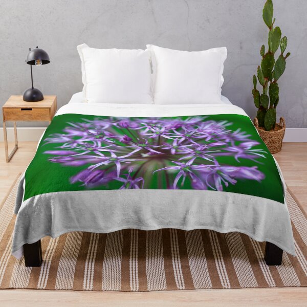 Item preview, Violet wild garlic on green background designed and sold by olena2552.