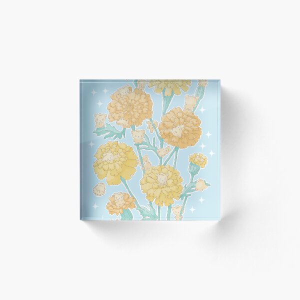 Item preview, Cute bears in marigolds designed and sold by studiomogwai.