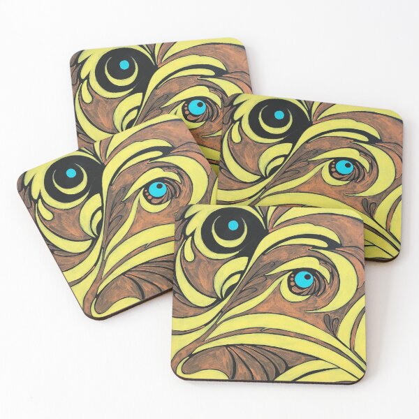 Item preview, Abstract Owl Face designed and sold by The Art of Christopher Jon.