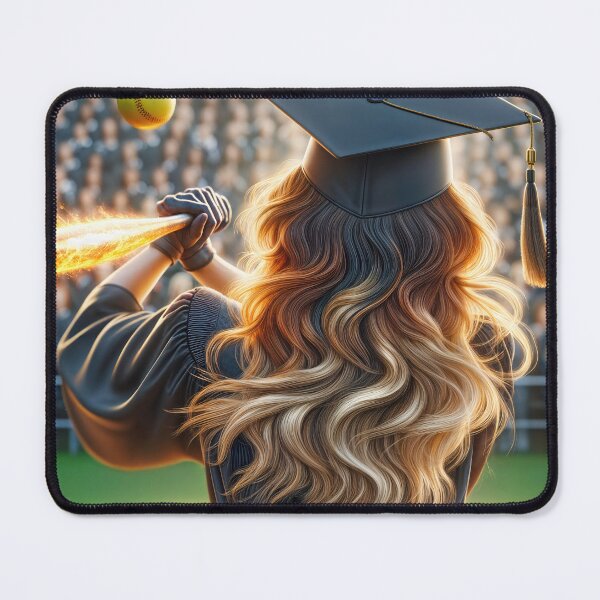 Item preview, Girl Graduate With a Fiery Bat designed and sold by Maria Dryfhout.
