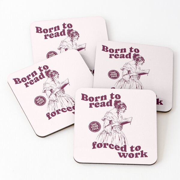 Item preview, Born to read, forced to work  designed and sold by Keeping Art Heavenly.