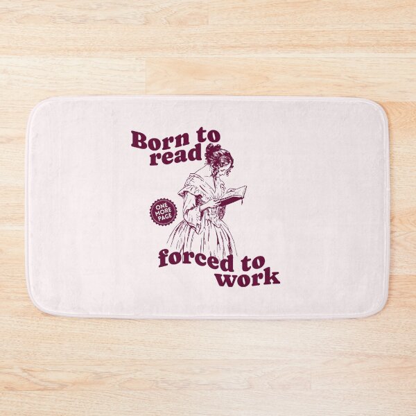 Item preview, Born to read, forced to work  designed and sold by Keeping Art Heavenly.