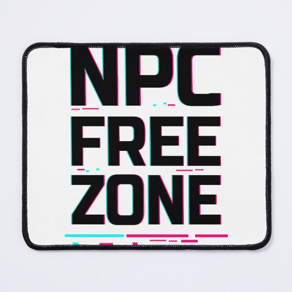 Item preview, NPC Free Zone – Cyberpunk Glitch Design designed and sold by Rebel Animal.
