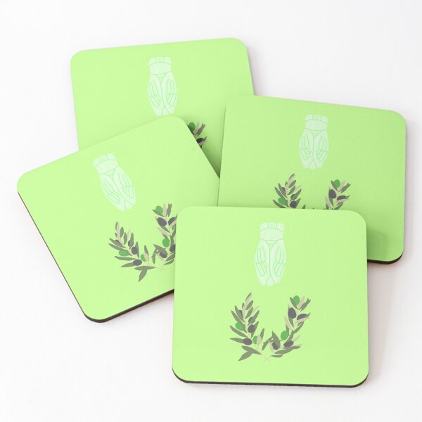 Item preview, Green cicada and olive branch designed and sold by petiteToulon.