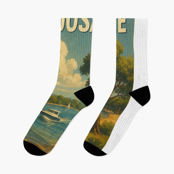 Item preview, Noosaville River Boats and Tree Queensland Australia designed and sold by Aryabek.