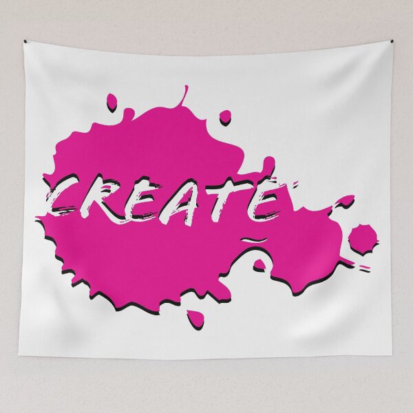 Item preview, Pink CREATE Paint Splatter designed and sold by wendymariemedia.